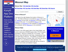 Tablet Screenshot of missouri-map.org